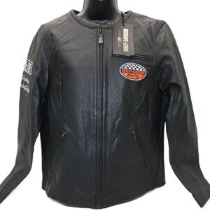 97052-23VW NWT HARLEY-DAVIDSON WOMENS LEATHER JACKET 120TH ANNIVERSARY